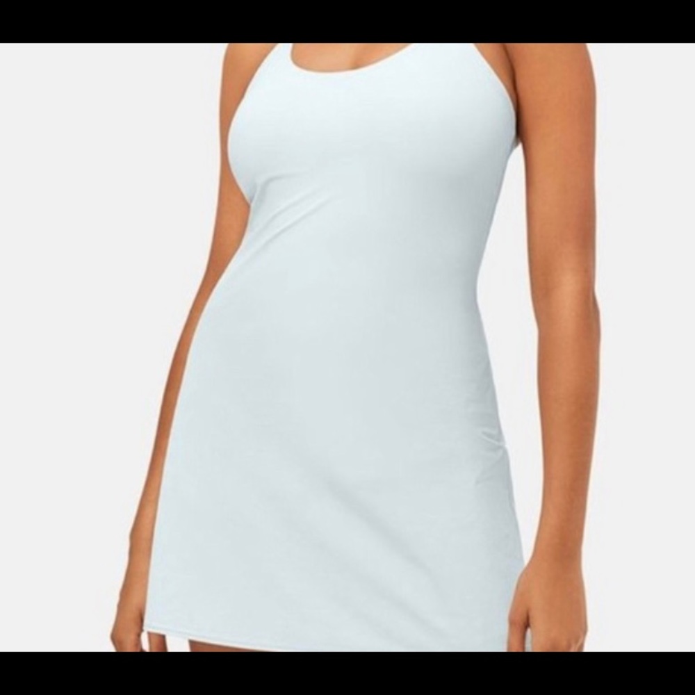 Outdoor Voices Exercise Dress in Dusty Blue